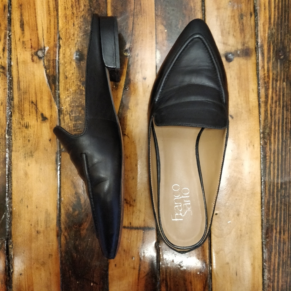 Franco Sarto Sela Mule Black Leather
